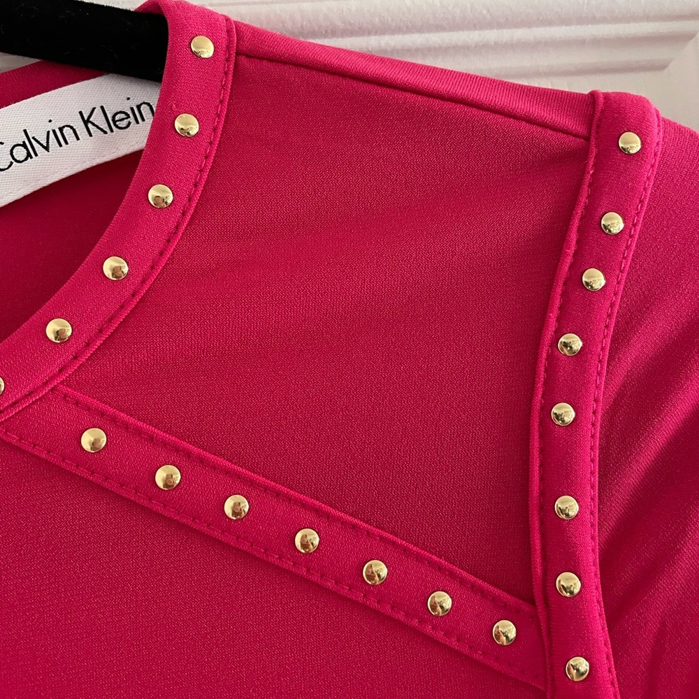 CK Dark Pink dress studded petite dark pink